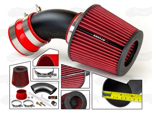 Cold Air Intake for BMW E46 325i 325ci 325xi 328i 328ci (1999-2006) 2.3L 2.5L 2.8L Engines - Black