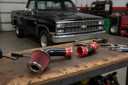 Cold Air Intake Kit Matte Black/Red for Chevrolet C/K 3500 (1996-1999) with 5.0L / 5.7L V8 Engine Default Title