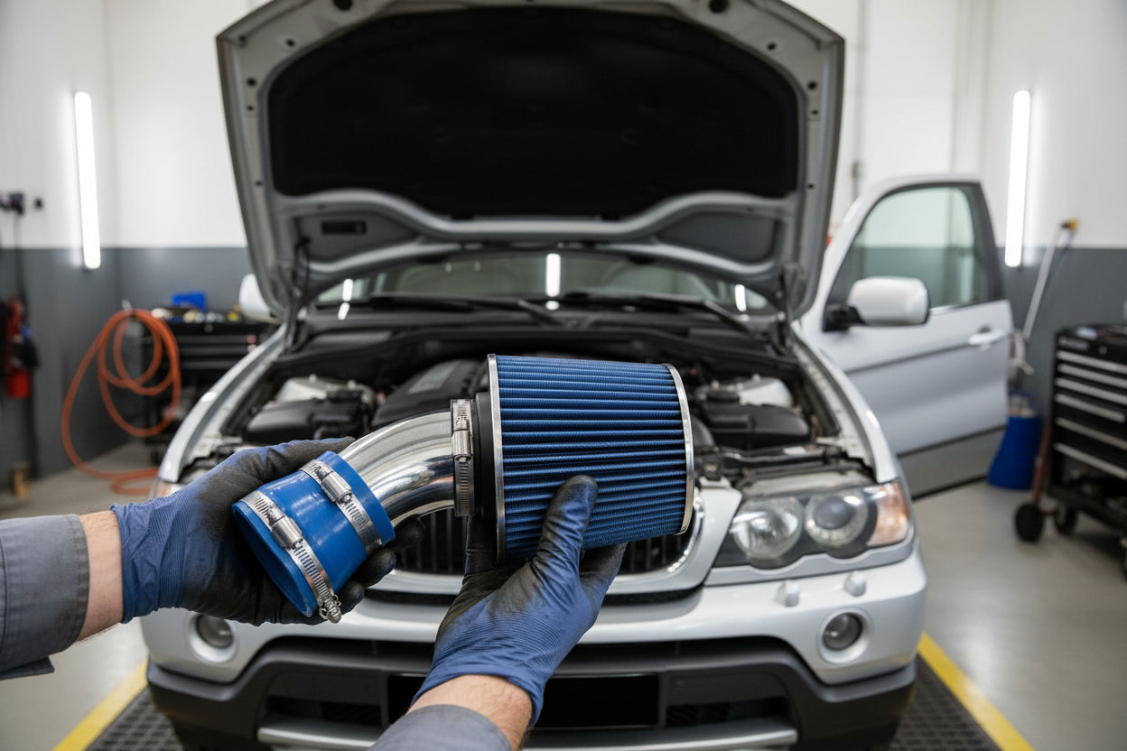 Short Ram Air Intake Kit for BMW X5 E35 (2000-2003) with 3.0L I-6 Engine | 4.4L / 4.6L / 4.8L -V8 Engine Blue Default Title