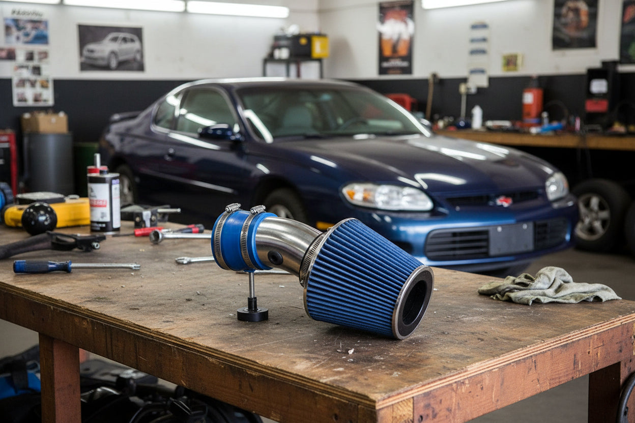 Ram Air Intake Kit for Chevrolet Monte Carlo (1998-2005) with 3.8L V6 Engine Blue