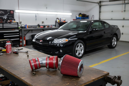Ram Air Intake Kit for Chevrolet Monte Carlo (2006-2008) with 3.5L / 3.9L V6 Engine Red Default Title