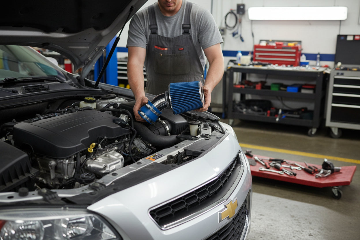 Cold Air Intake for Chevrolet Malibu (2004-2011) 3.5L 3.9L Engine - Blue Default Title