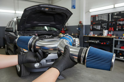 Cold Air Intake for Dodge Durango (2004-2009) 4.7L V8 Engine - Blue Default Title