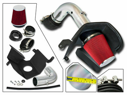 Cold Air Intake W/Heat Shield Dodge Ram (2003-2007) 2500 3500 5.9 L6 Diesel Engine Red