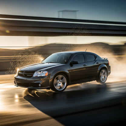 Action Shot: Dodge Avenger Driving Fast