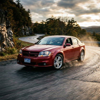 Action Shot: Dodge Avenger Driving Fast