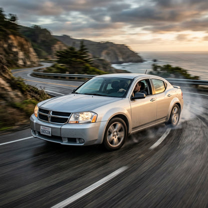 Action Shot: Dodge Avenger Driving Fast