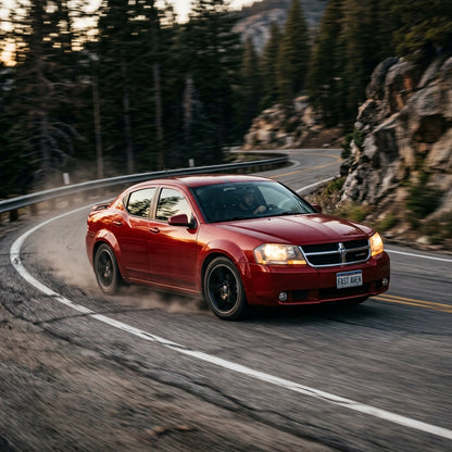 Action Shot: Dodge Avenger Driving Fast