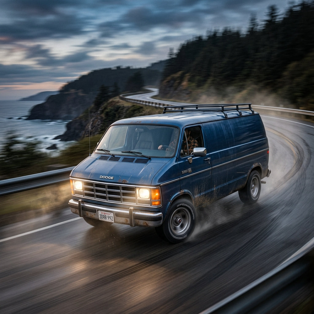 Action Shot: Dodge B-Series Driving Fast