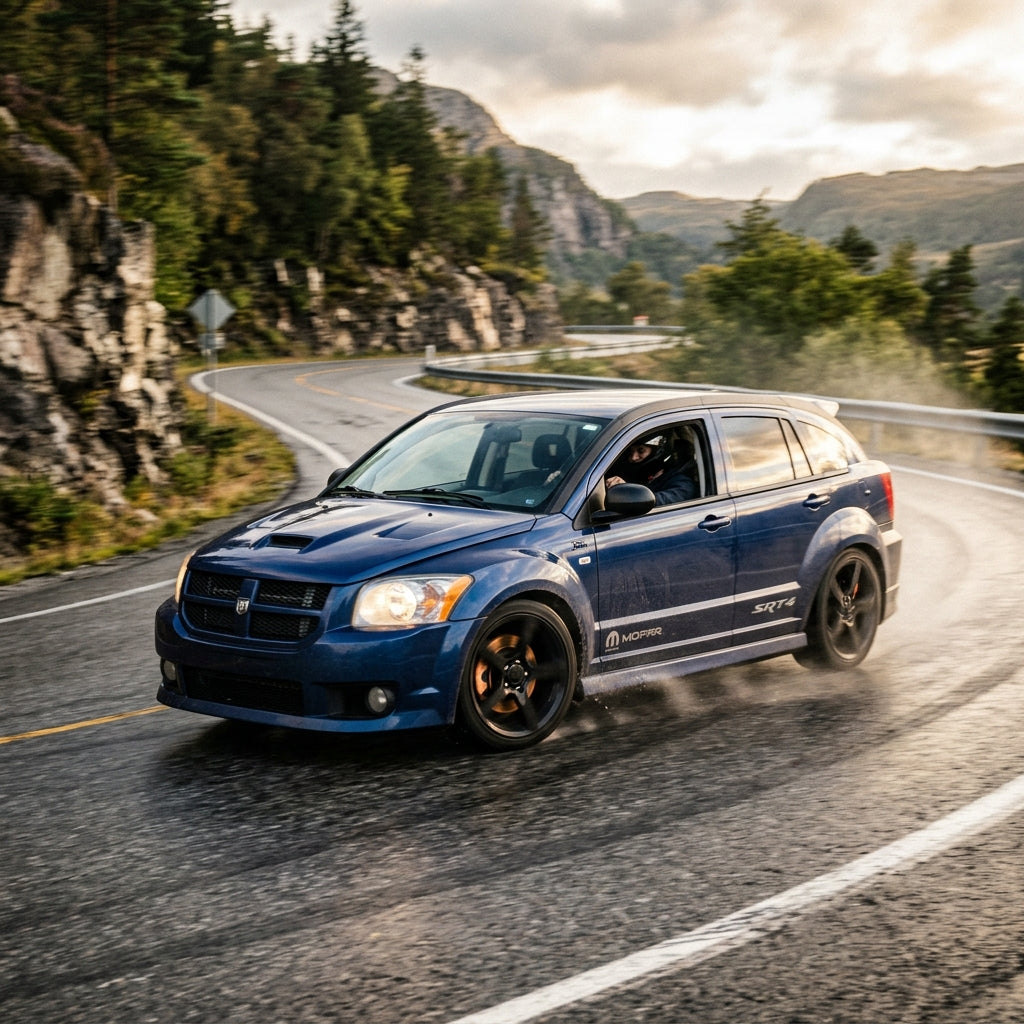 Action Shot: Dodge Caliber Driving Fast