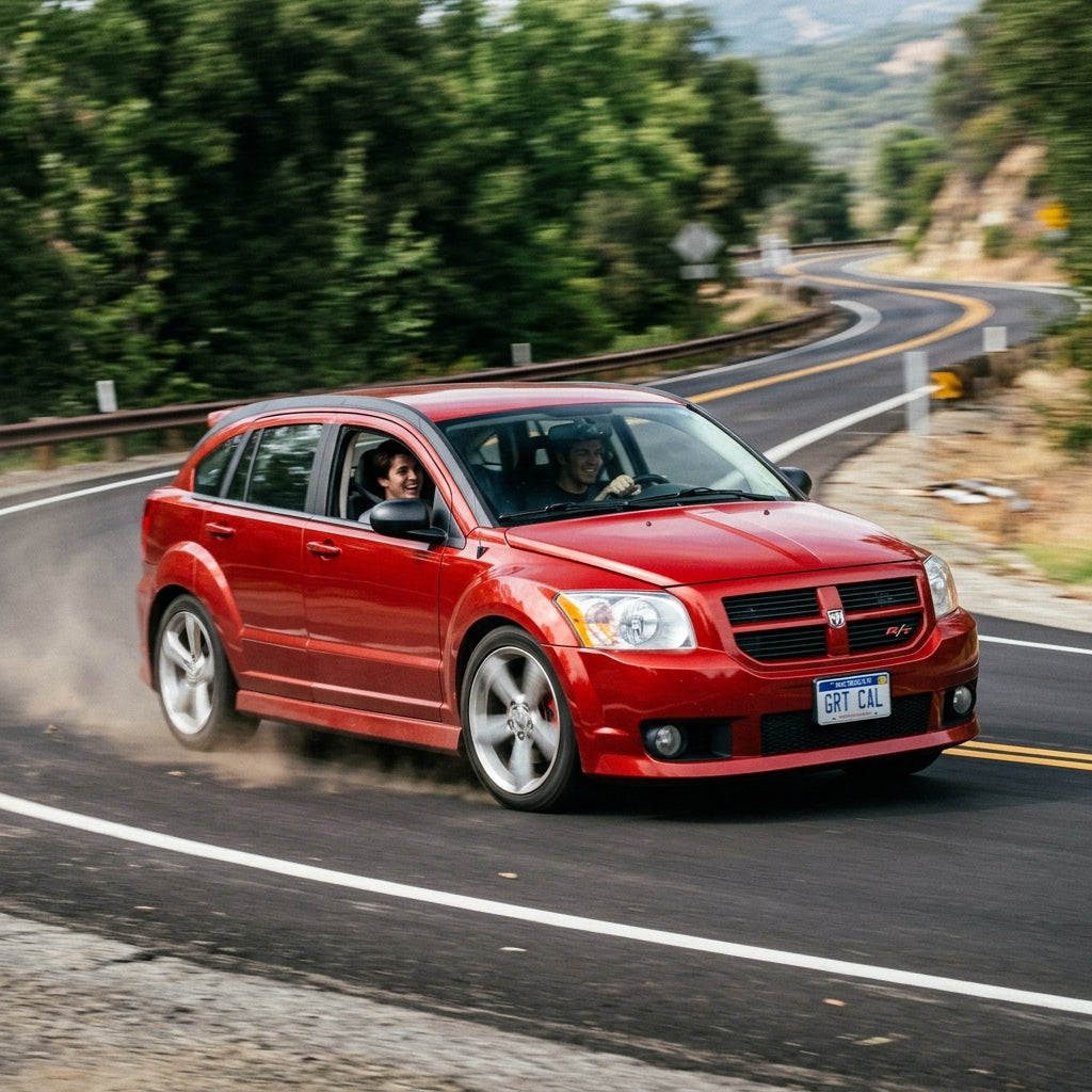 Action Shot: Dodge Caliber Driving Fast