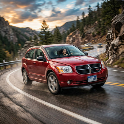 Action Shot: Dodge Caliber Driving Fast