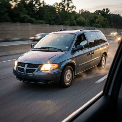 Action Shot: Dodge Caravan,Grand Caravan Driving Fast