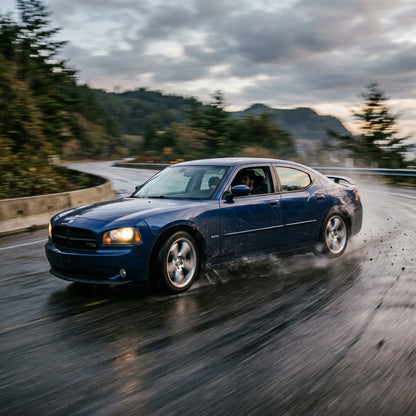 Action Shot: Dodge Charger Driving Fast