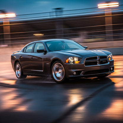 Action Shot: Dodge Charger Driving Fast