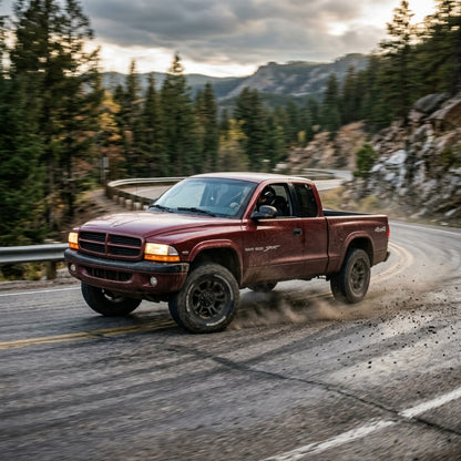 Action Shot: Dodge Dakota Driving Fast