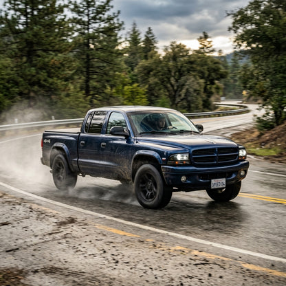 Action Shot: Dodge Dakota Driving Fast