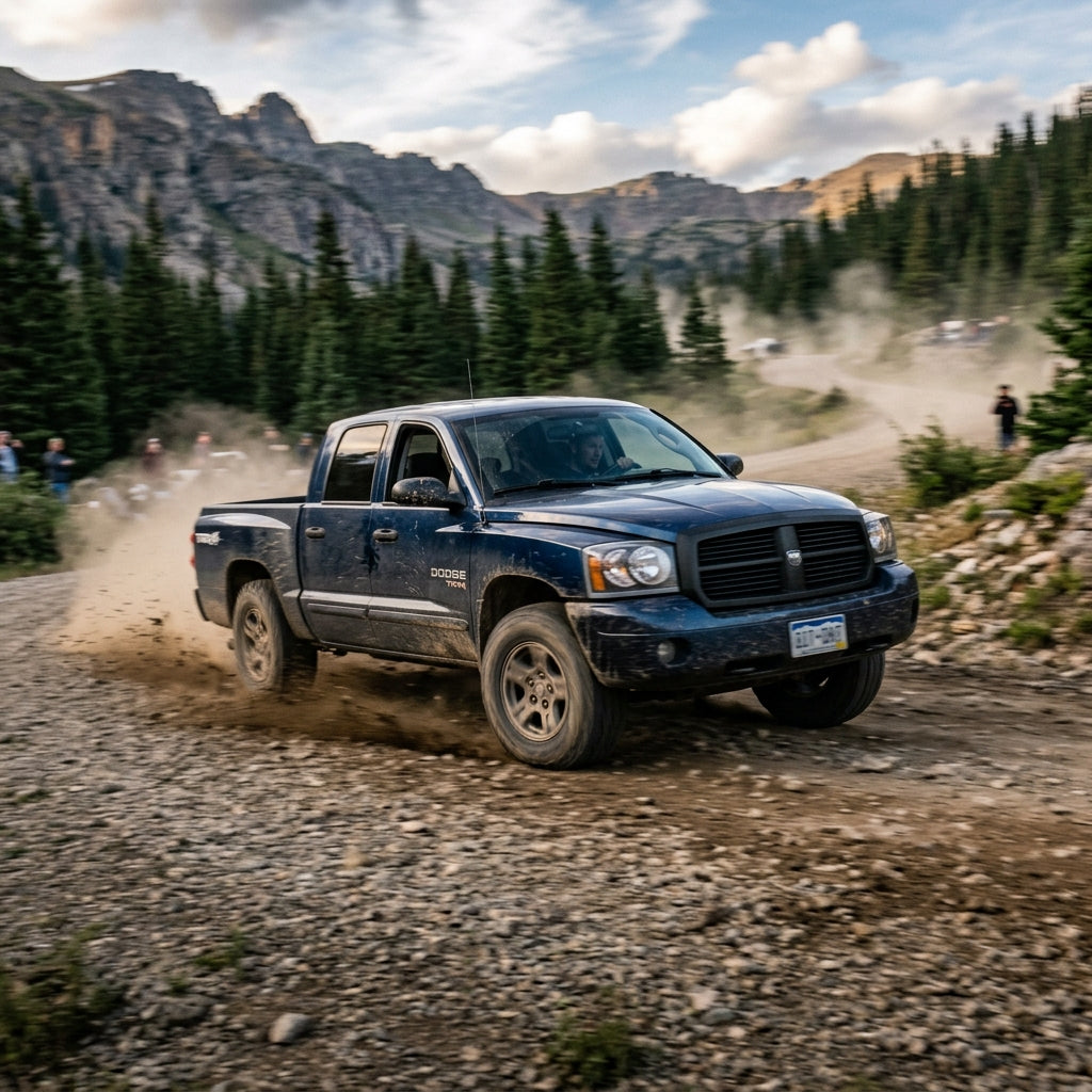Action Shot: Dodge Dakota,Ram 1500 Driving Fast