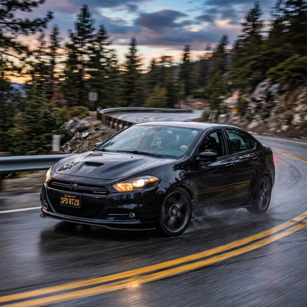 Action Shot: Dodge Dart Driving Fast