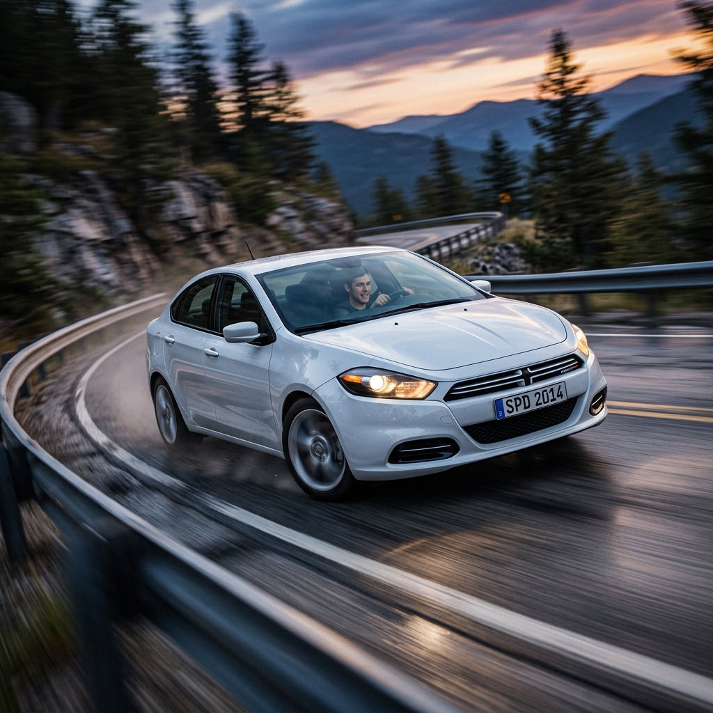 Action Shot: Dodge Dart Driving Fast