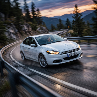 Action Shot: Dodge Dart Driving Fast