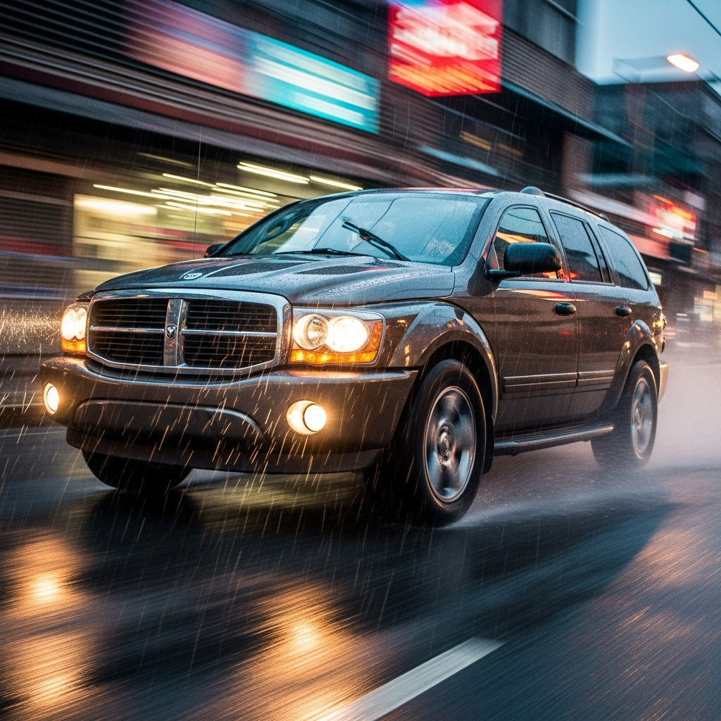 Action Shot: Dodge Durango Driving Fast