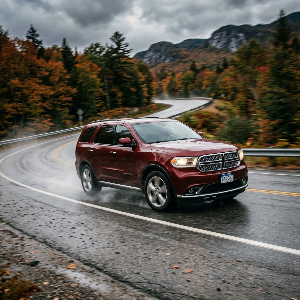 Action Shot: Dodge Durango Driving Fast