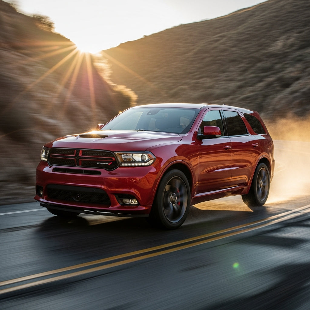 Action Shot: Dodge Durango Driving Fast