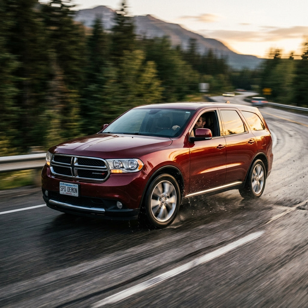 Action Shot: Dodge Durango Driving Fast
