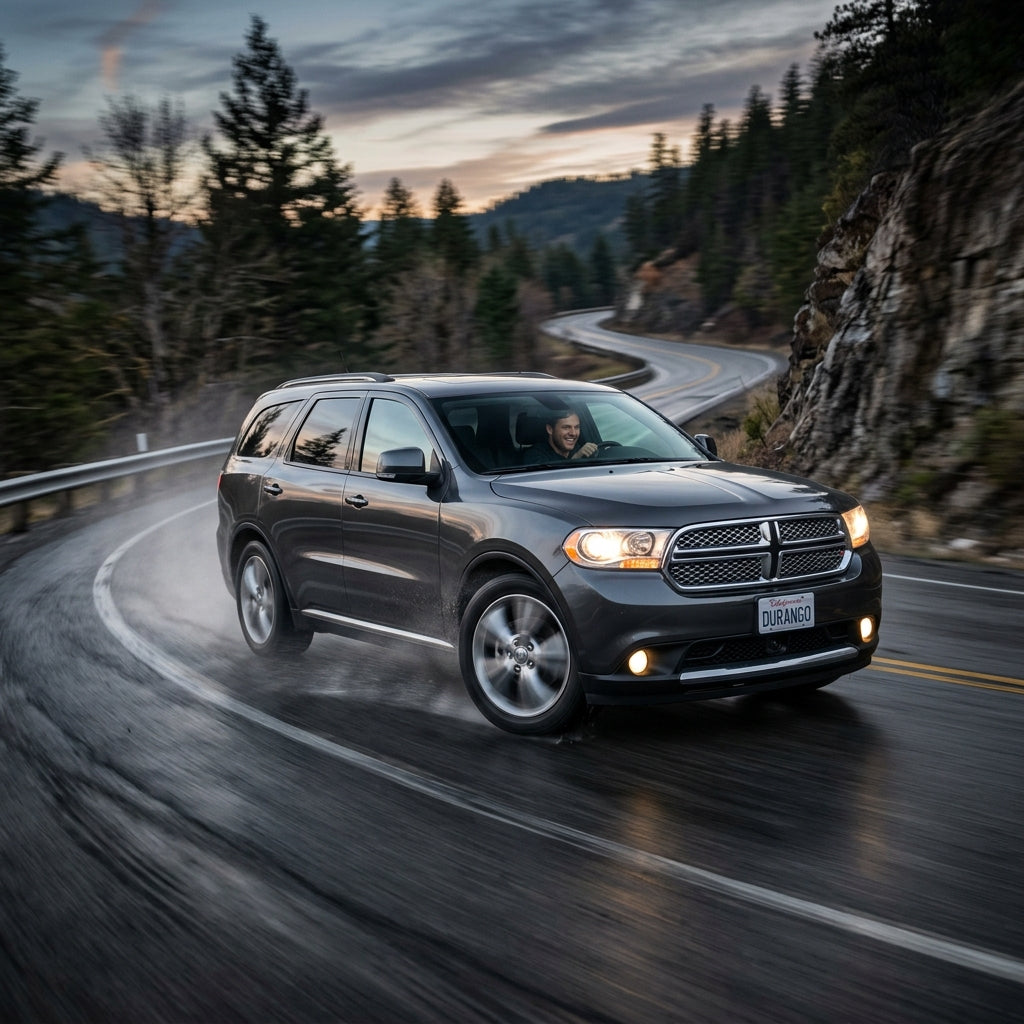 Action Shot: Dodge Durango Driving Fast