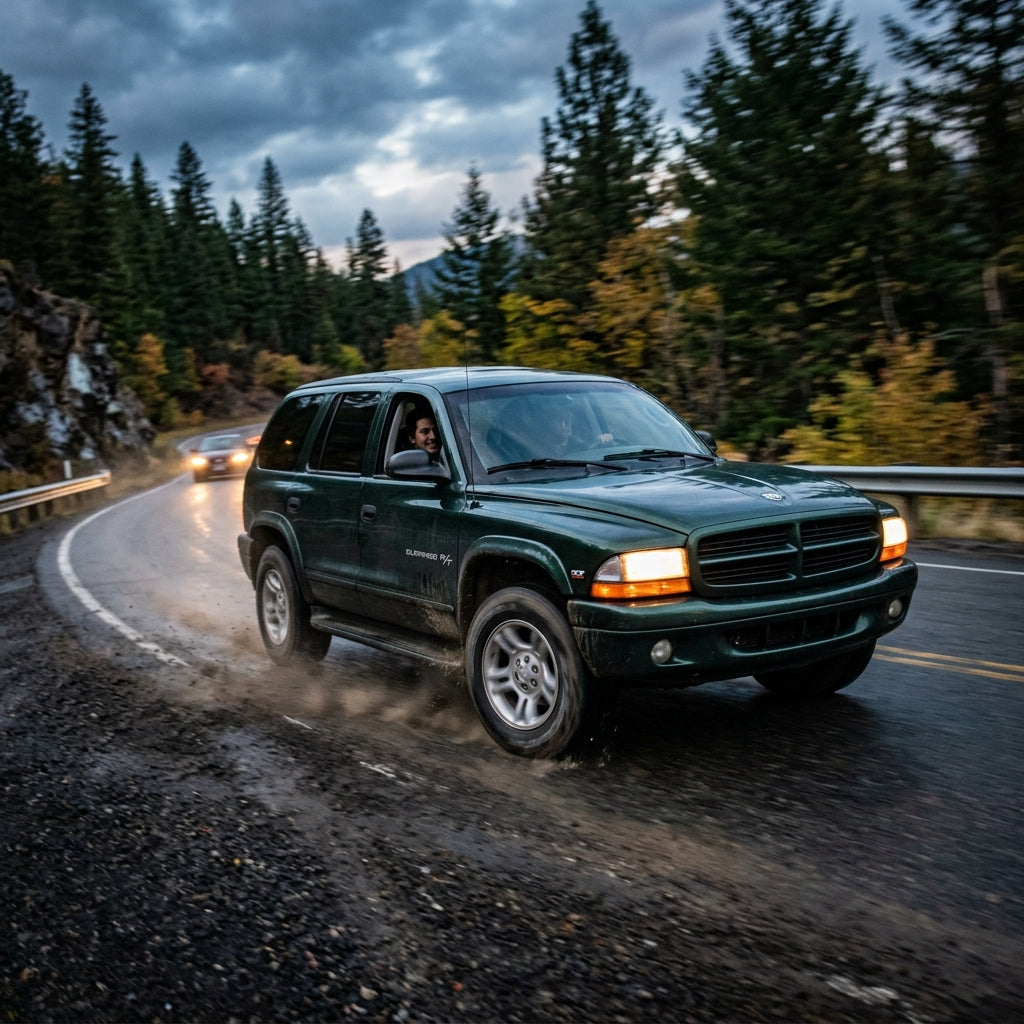 Action Shot: Dodge Durango Driving Fast