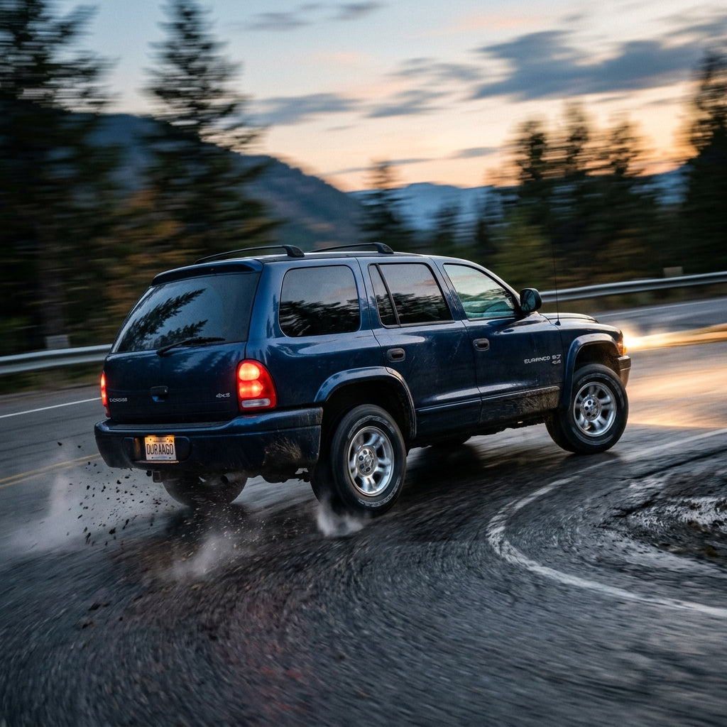 Action Shot: Dodge Durango Driving Fast