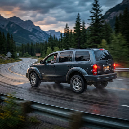 Action Shot: Dodge Durango Driving Fast