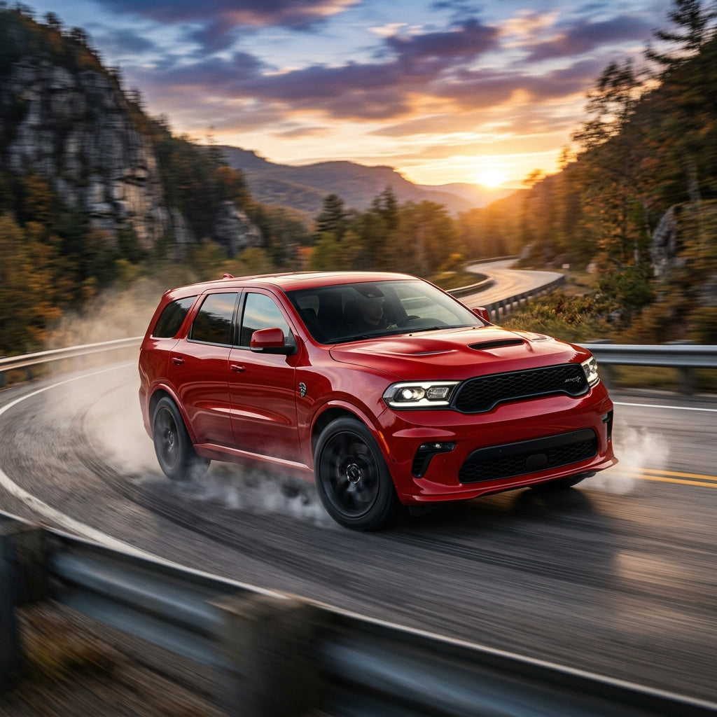 Action Shot: Dodge Durango Driving Fast
