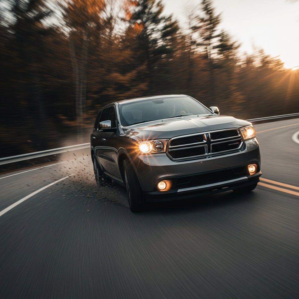 Action Shot: Dodge Durango Driving Fast