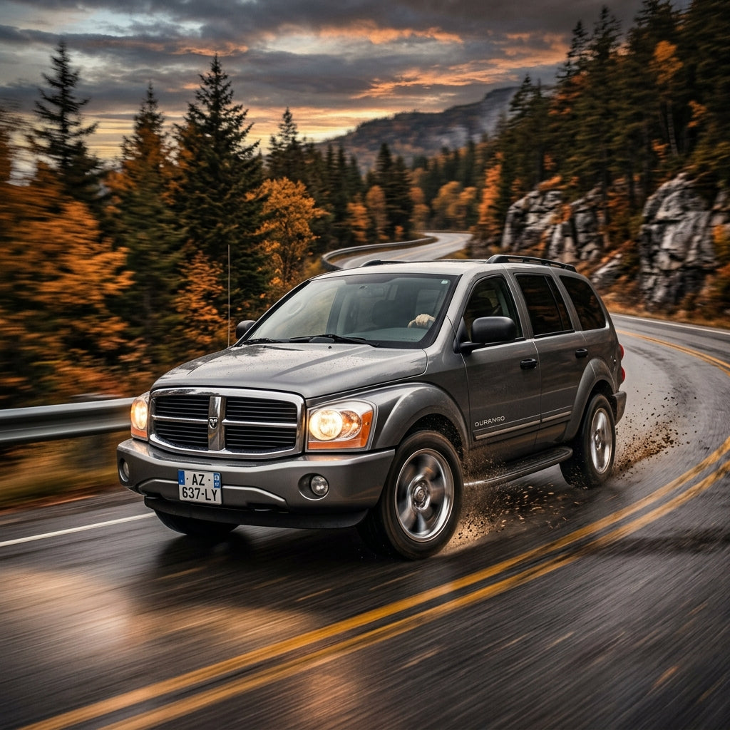 Action Shot: Dodge Durango Driving Fast