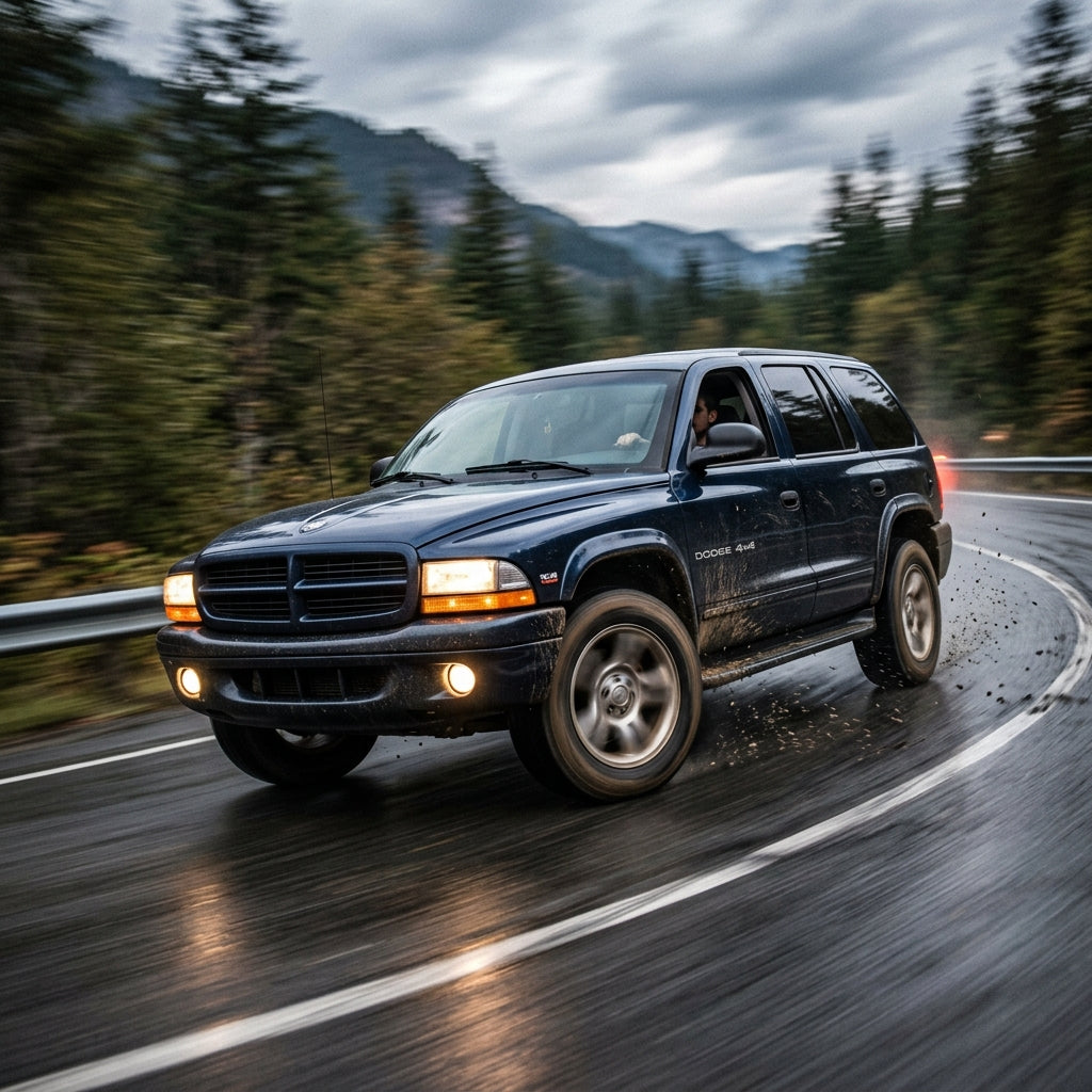 Action Shot: Dodge Durango Driving Fast
