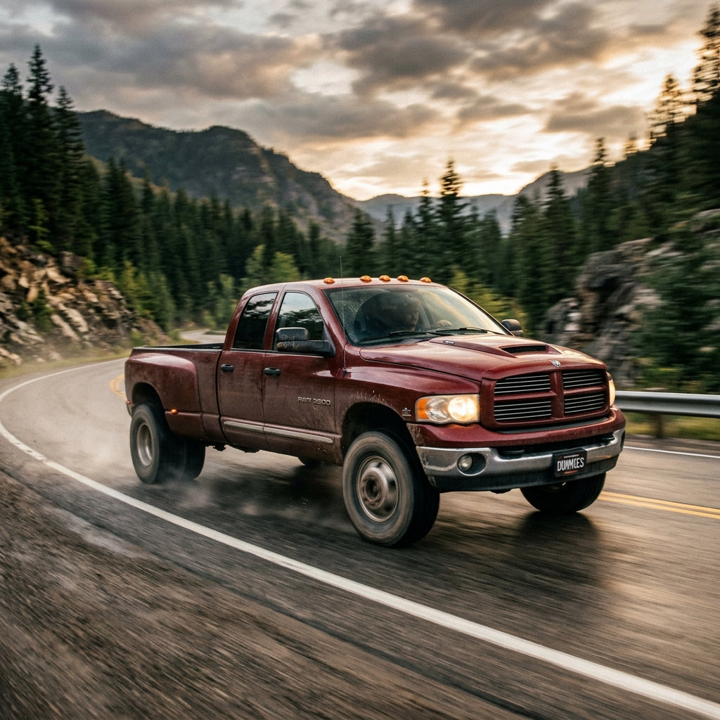 Action Shot: Dodge Durango,Ram 3500 Driving Fast