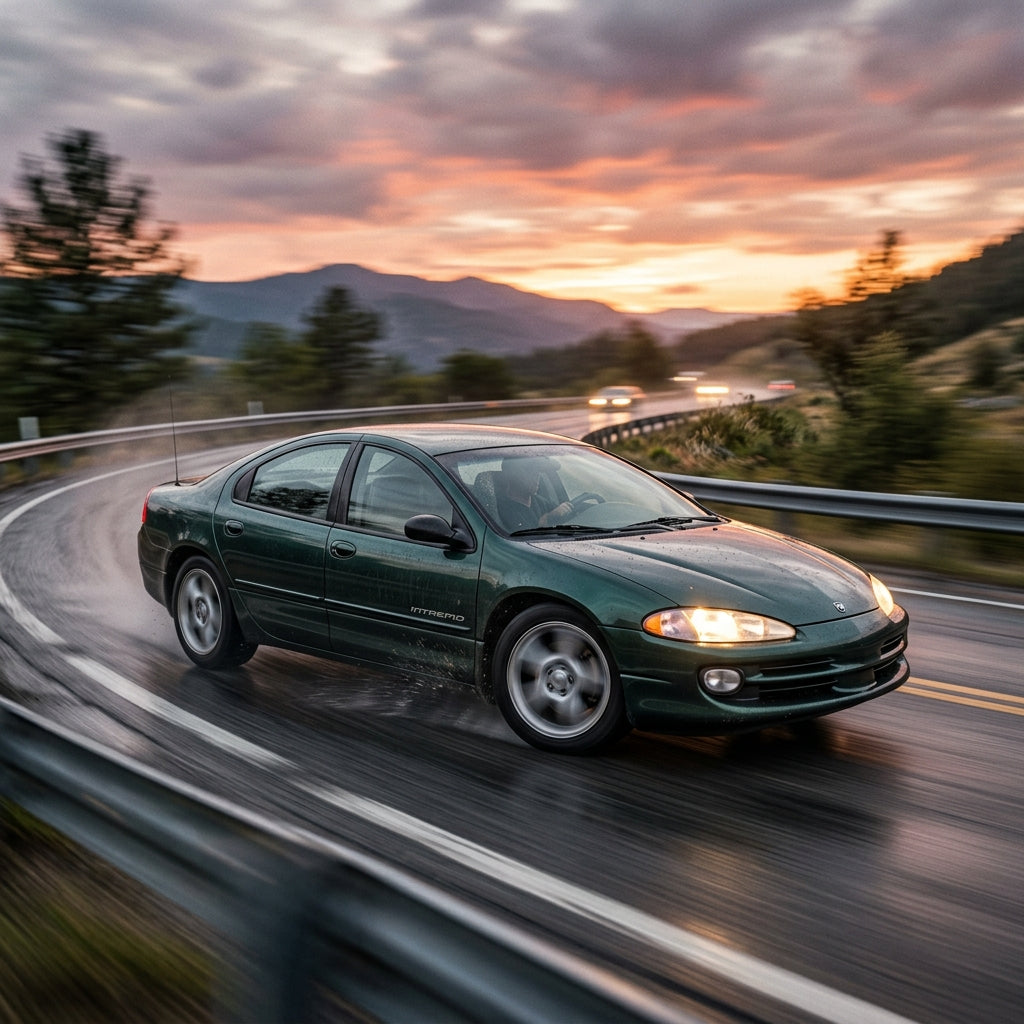 Action Shot: Dodge Intrepid Driving Fast