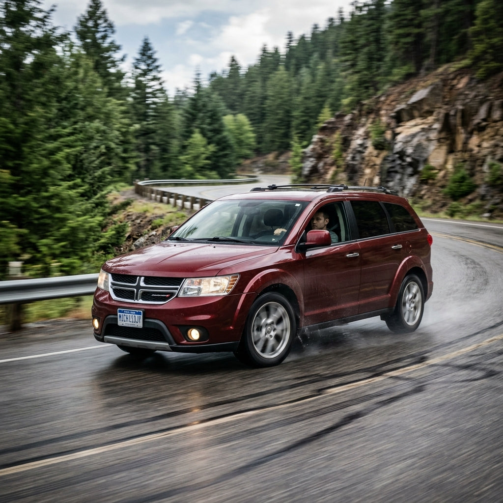 Action Shot: Dodge Journey Driving Fast