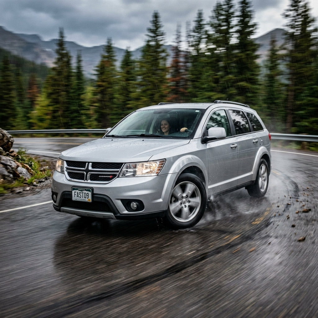 Action Shot: Dodge Journey Driving Fast