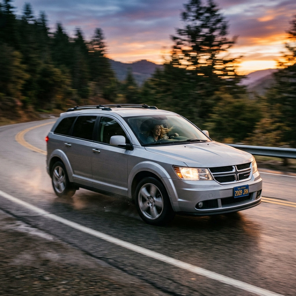 Action Shot: Dodge Journey Driving Fast