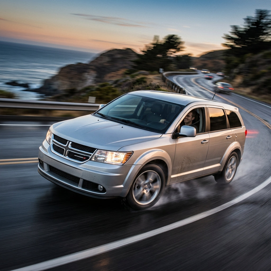 Action Shot: Dodge Journey Driving Fast