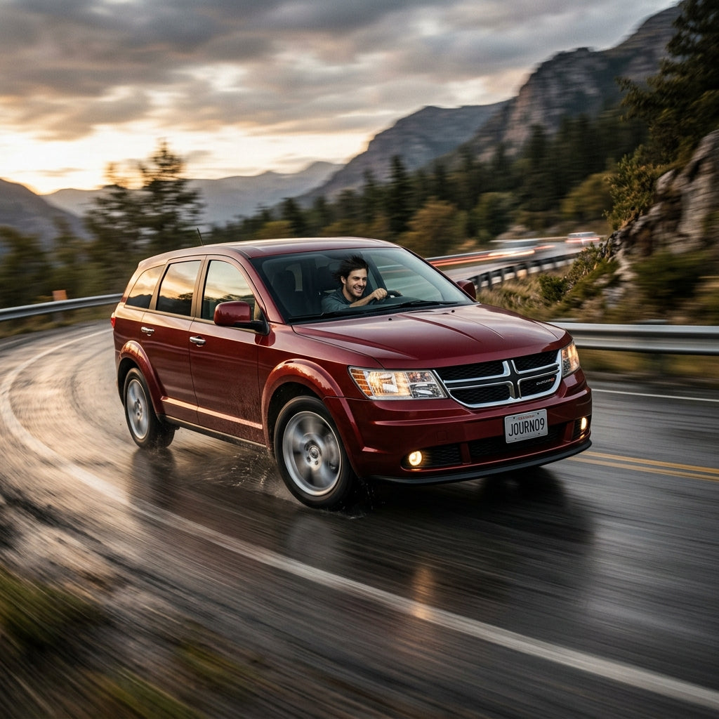Action Shot: Dodge Journey Driving Fast