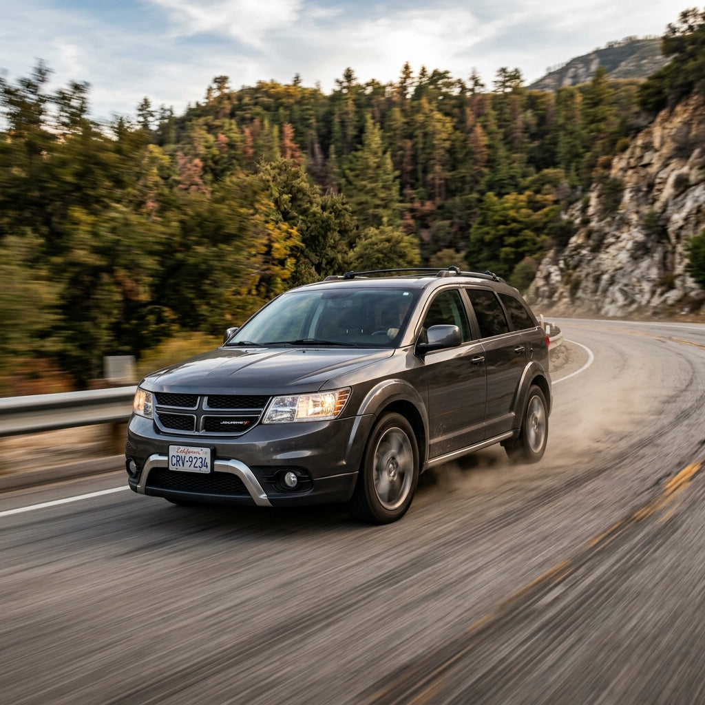 Action Shot: Dodge Journey Driving Fast