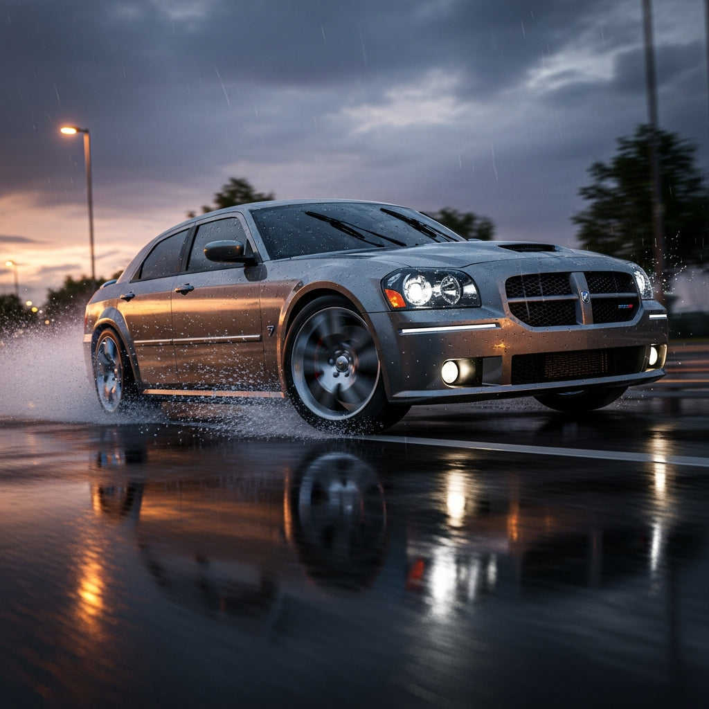 Action Shot: Dodge Magnum Driving Fast