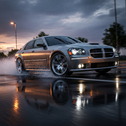 Action Shot: Dodge Magnum Driving Fast