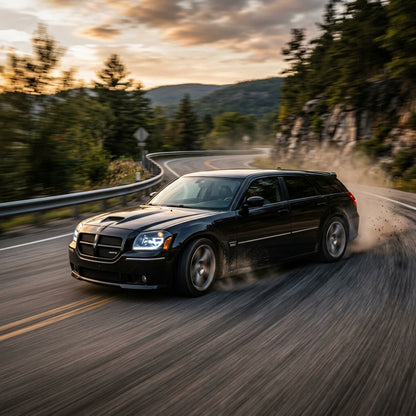 Action Shot: Dodge Magnum Driving Fast