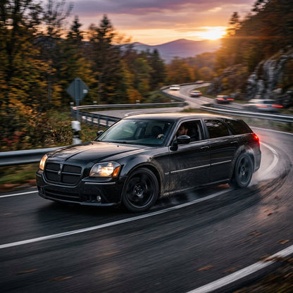 Action Shot: Dodge Magnum Driving Fast