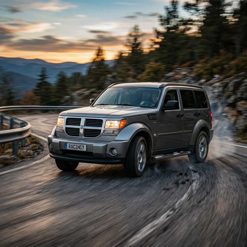 Action Shot: Dodge Nitro Driving Fast